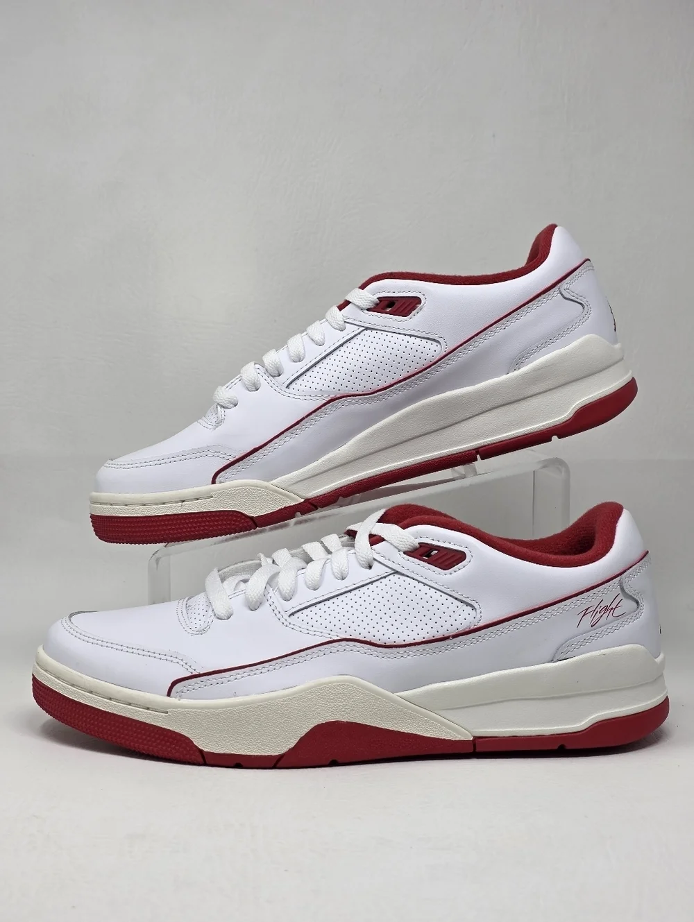 Nike Jordan Flight Court White Sail Black Varsity Red HF3255-106 Men's Size 11